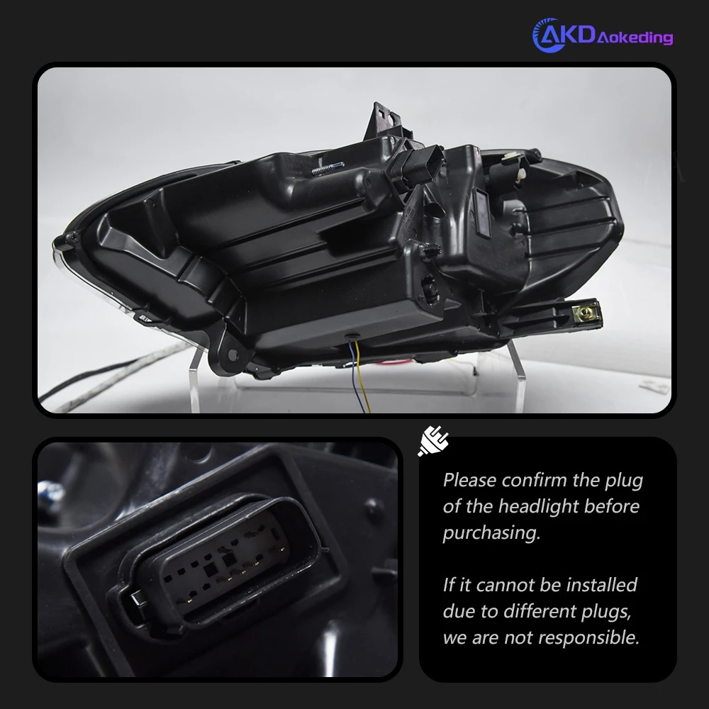 سيارة لفورد موستانج 2018-2020 المصابيح الأمامية DRL هيلا 12 فولت LED لمبات زينون H7 لوازم السيارات ضبط السيارات ملحق موستانج رئيس مصباح #5