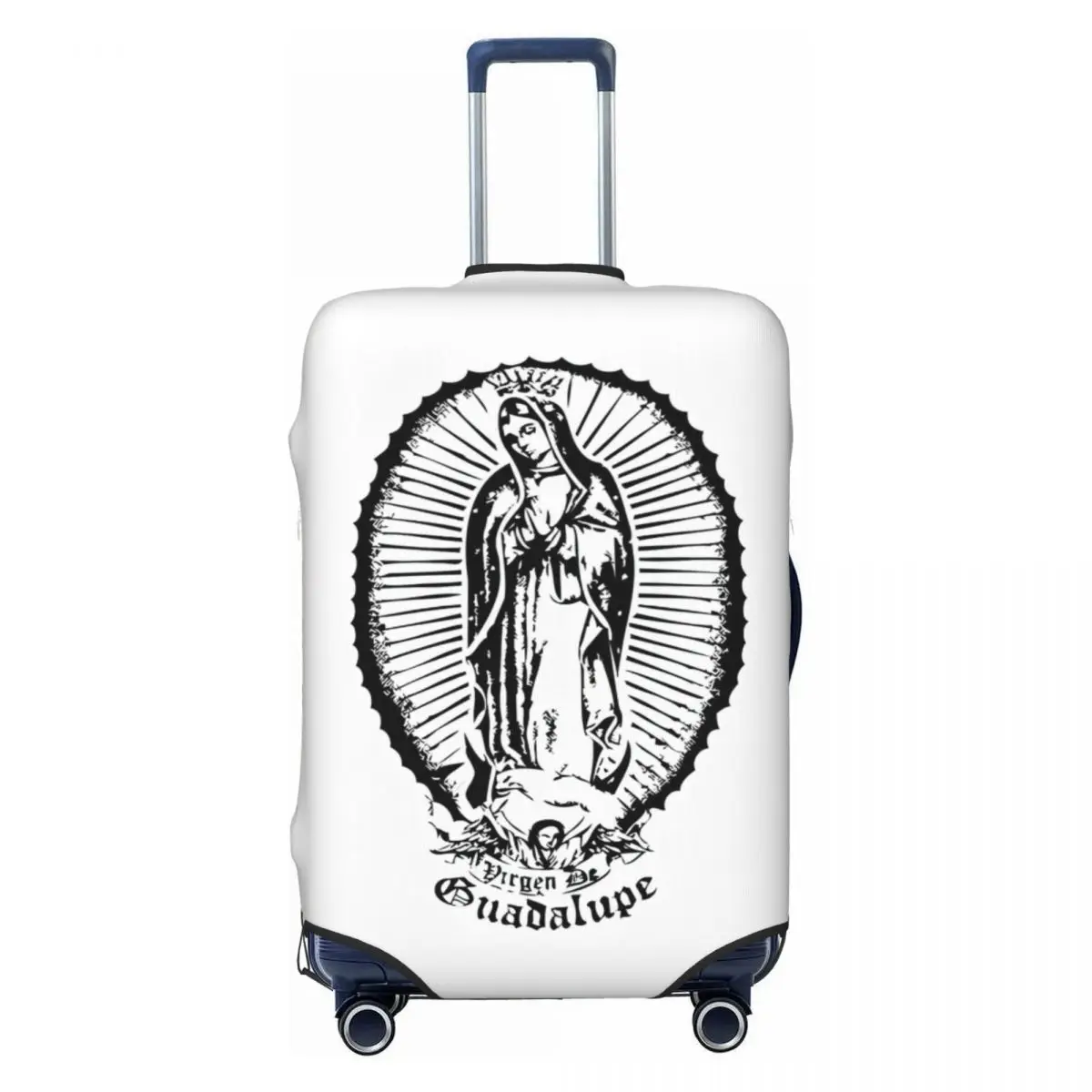 Guadalupe Print Luggage Protective Dust Covers Elastic Waterproof 18-32inch Suitcase Cover Travel Accessories