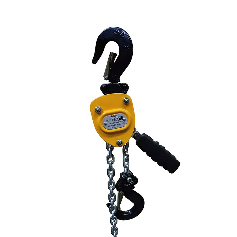 Mini Manual Lever Hoist 250kg to 750kg Capacity Hand-Powered Hoisting Machinery with G80 Steel Ratchet Chain for Lifting Tool