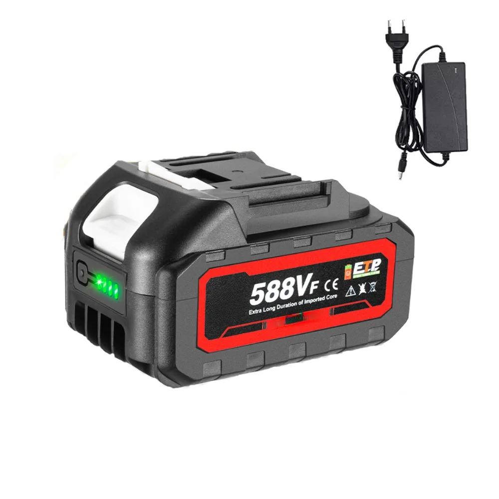 588VF Rechargeable Lithium Battery 22900mAh Battery High Capacity Indicator for Makita 18V Electric Wrench Drill Power Tool