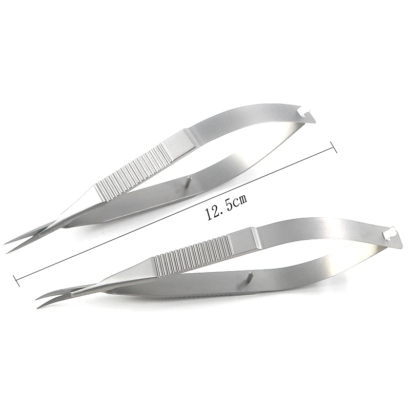 Titanium/stainless steel Dental Scissors Ophthalmic Surgery Ophthalmic Instruments 12.5cm Corneal Scissors