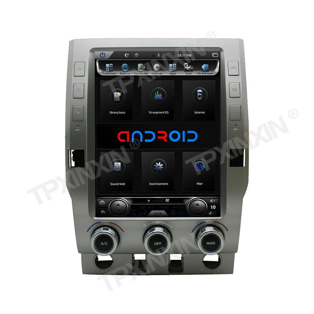 لتويوتا تندرا 2014-2020 راديو السيارة الاندورويد الوسائط المتعددة مشغل فيديو لاسلكي Carplay Autoradio ستيريو نظام تحديد المواقع والملاحة رئيس وحدة #5