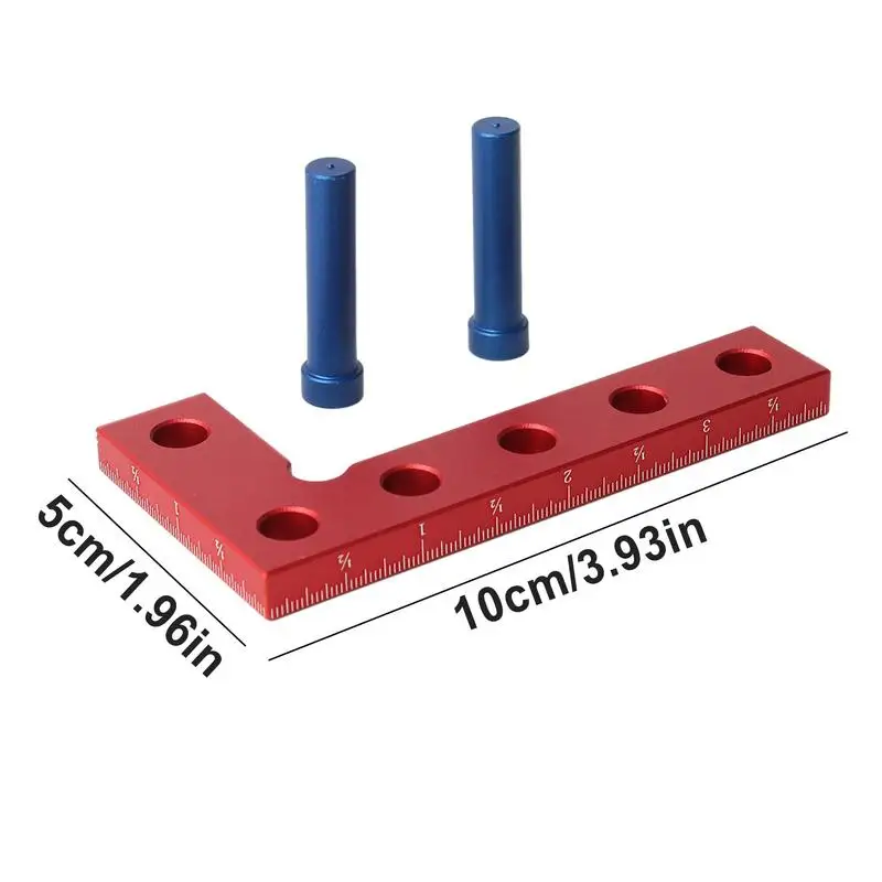 Herramienta de líneas centrales de carpintería, cuadrados de carpintería de precisión de 90 grados, herramientas de medición y diseño, buscador de