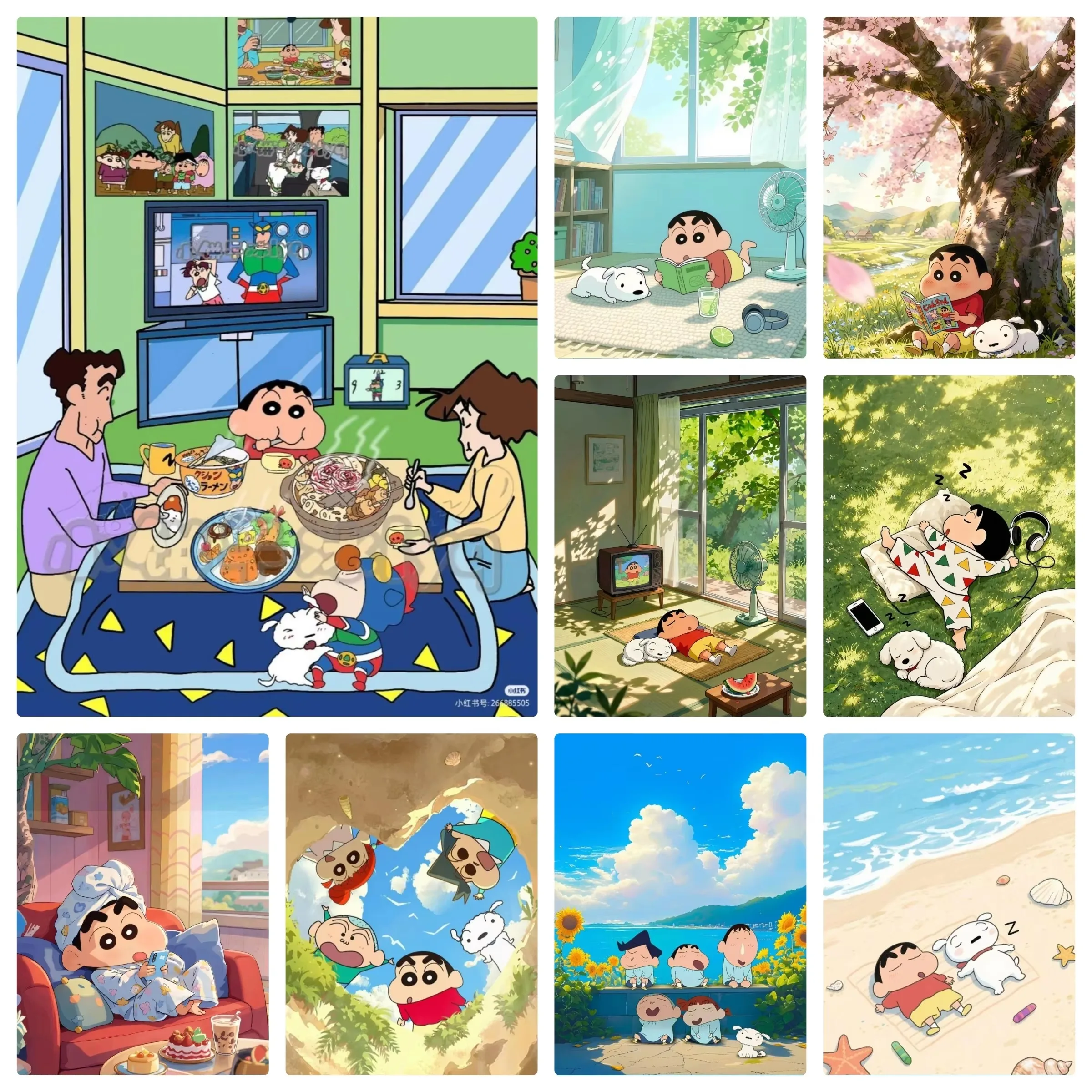 1000 Pieces Jigsaw Puzzle Shin-chan Shiro Scene Cute Anime Art For Adults Great Weekend Relaxation And Family Fun