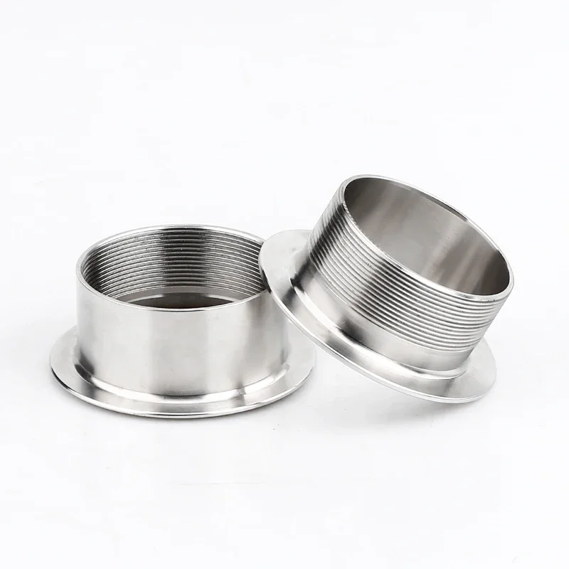 Fit 12.7-159mm Pipe Bulkhead Wall sleeve For Choose 304 Stainless Steel Double Clip Decorative Ring Through Shed Plate Homebrew