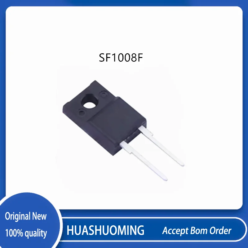 10Pcs/Lot  SF1008F  SF1008 TO-220F-2