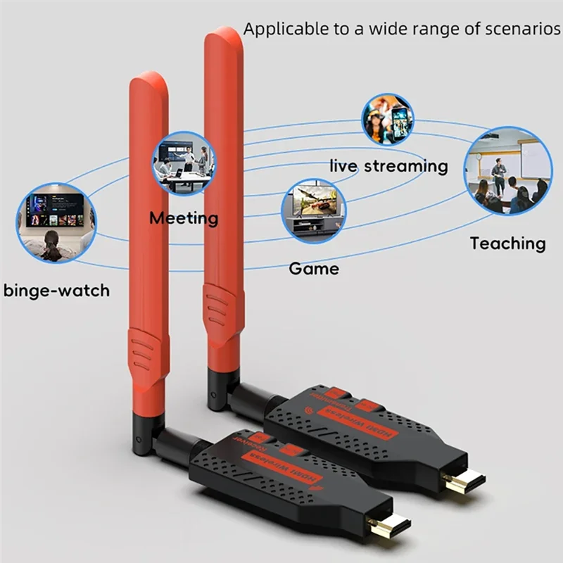 

150M Wireless -Compatible Transmitter Receiver Display Dongle Wireless Extender Adapter For PC Laptop TV Projector Durable