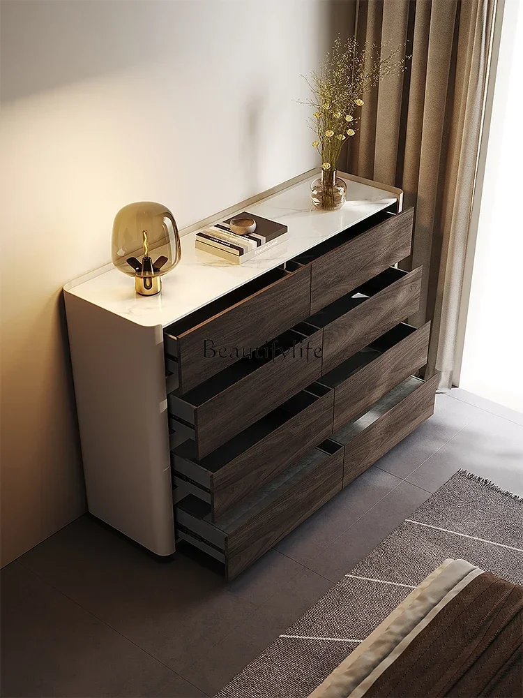 خزانة تلفزيون عالية لغرفة النوم، خزانة تخزين منزلية بجانب السرير #3