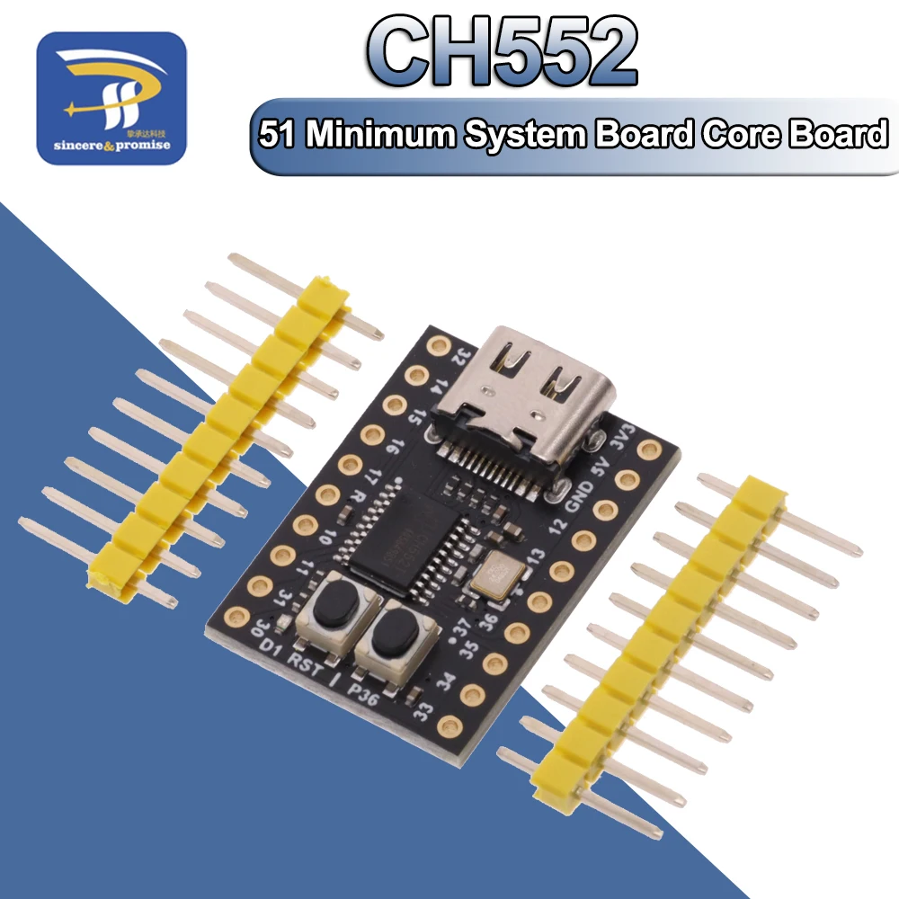 CH552 Mini Core Board Type-C USB Learning Development WCH MCS51 For Arduino 51 Minimum System Board