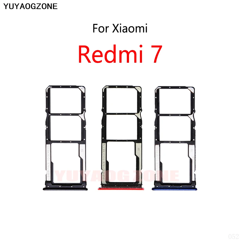 SIM Card Slot Tray Holder Sim Card Reader Socket For Xiaomi Redmi 7 / Redmi Y3