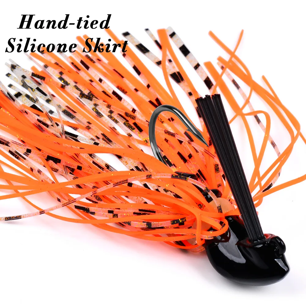 1 قطعة الطعم الصيد 7 جرام 10 جرام 14 جرام سبينيربايت الأعشاب تهزهز إغراء Buzzbait مكافحة بارب رئيس باس تنورة تهزهز المتذبذب المطاط لصيد الأسماك باس