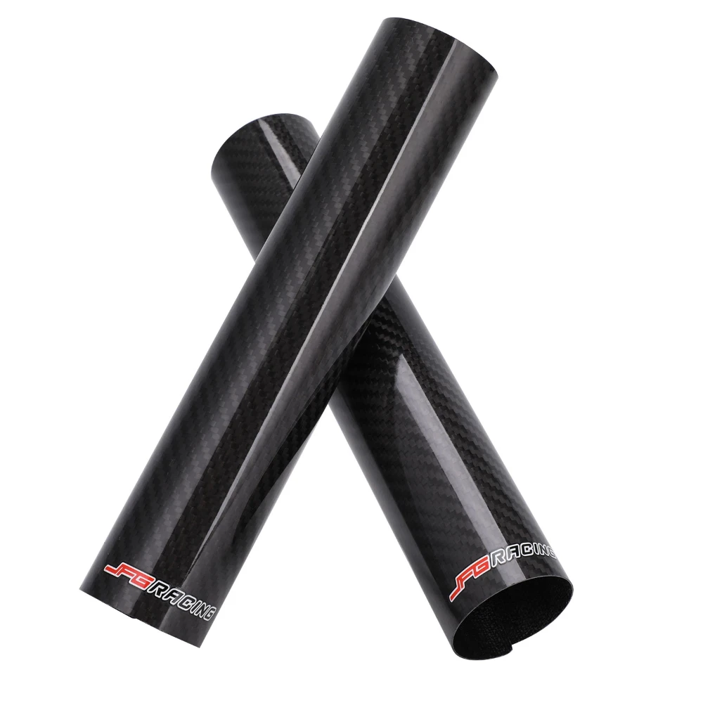 Motosiklet Karbon Fiber Ön Çatal Koruyucu Kaplama Evrensel YAMAHA HONDA KTM EXC SX SXF XC XCF XCW JFG Dirt Pit Bike Parçaları İçin