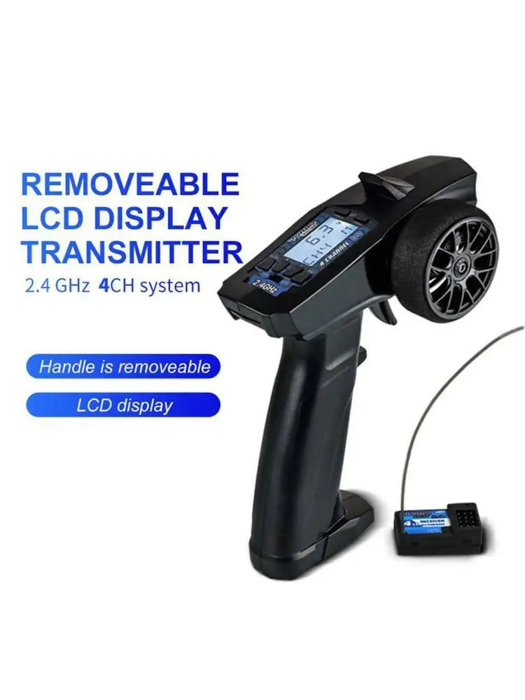 2.4G 4CH RC الارسال تحكم عن بعد مع استقبال شاشة الكريستال السائل لزاحف سيارة RC #6