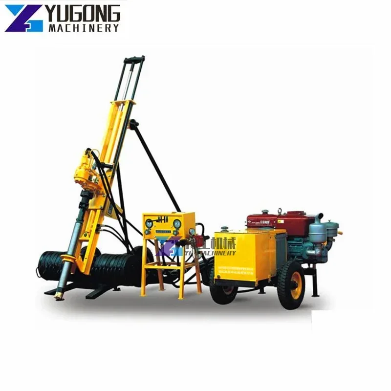 

Mobile Hard Rock Borehole DTH Drilling Rig Mining Blasting Mountain Rock Drill Rig Slope Protection Horizontal Hole Drill Rig