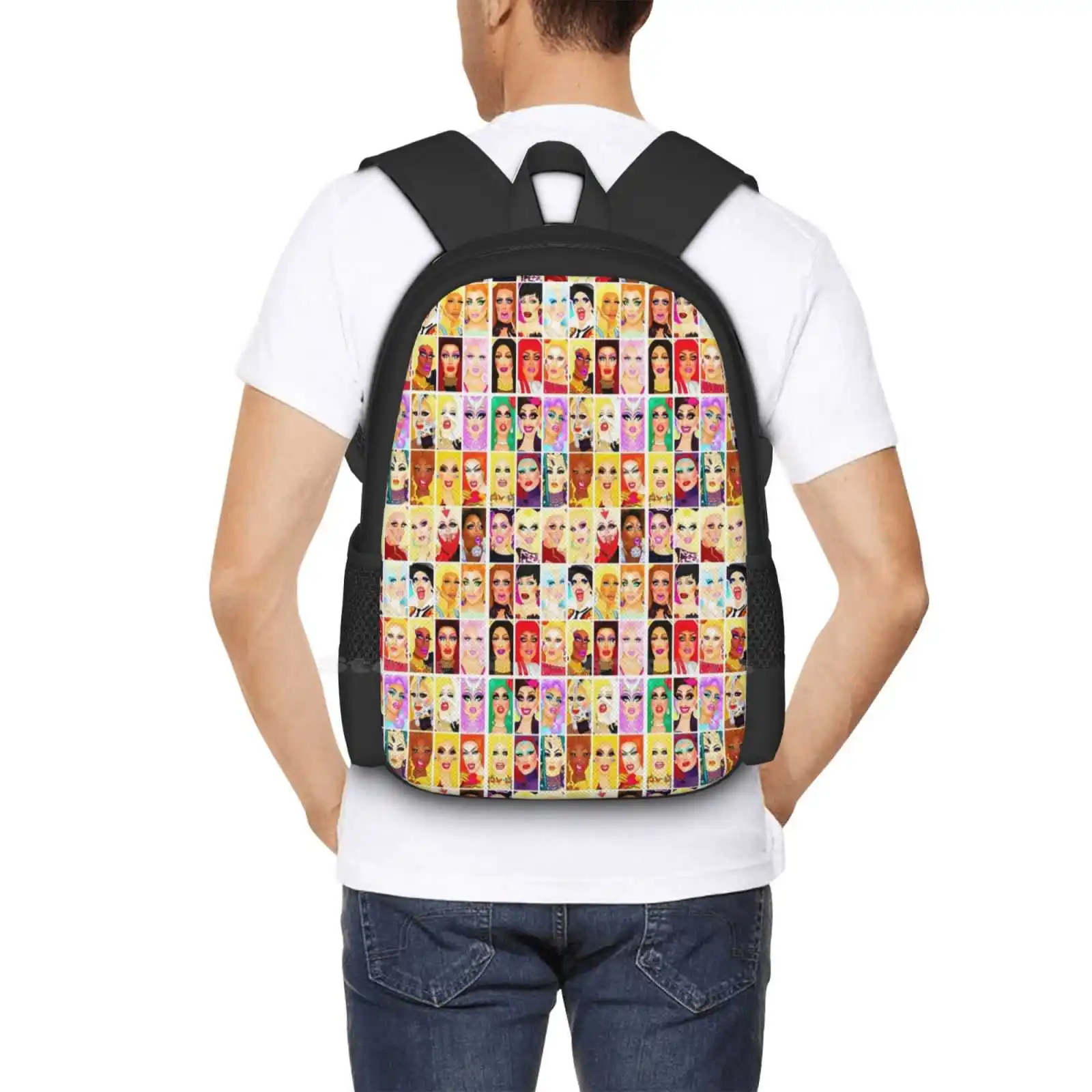 Rpdr Rupulers Drag Queen Royalty Mochilas para Adolescentes Escola e Meninas, Sacos De Viagem, Corrida Lgbt