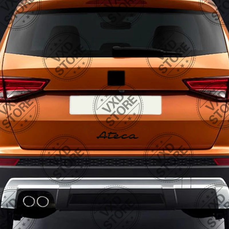 For New ATECA Lettering Car 3D Metal Letters Logo Badge Decals Sticker Car Auto Rear Trunk Alphabet Emblem Styling Stickers