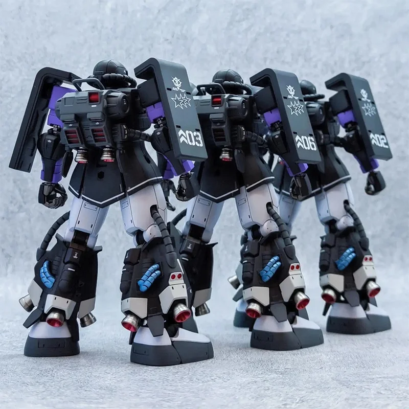 Hg 1/144 Zaku High Shooter Rifle Axe Gun Mobile Robot Mecha Assembly Model Action Figures Children'S Educational Toys Gift