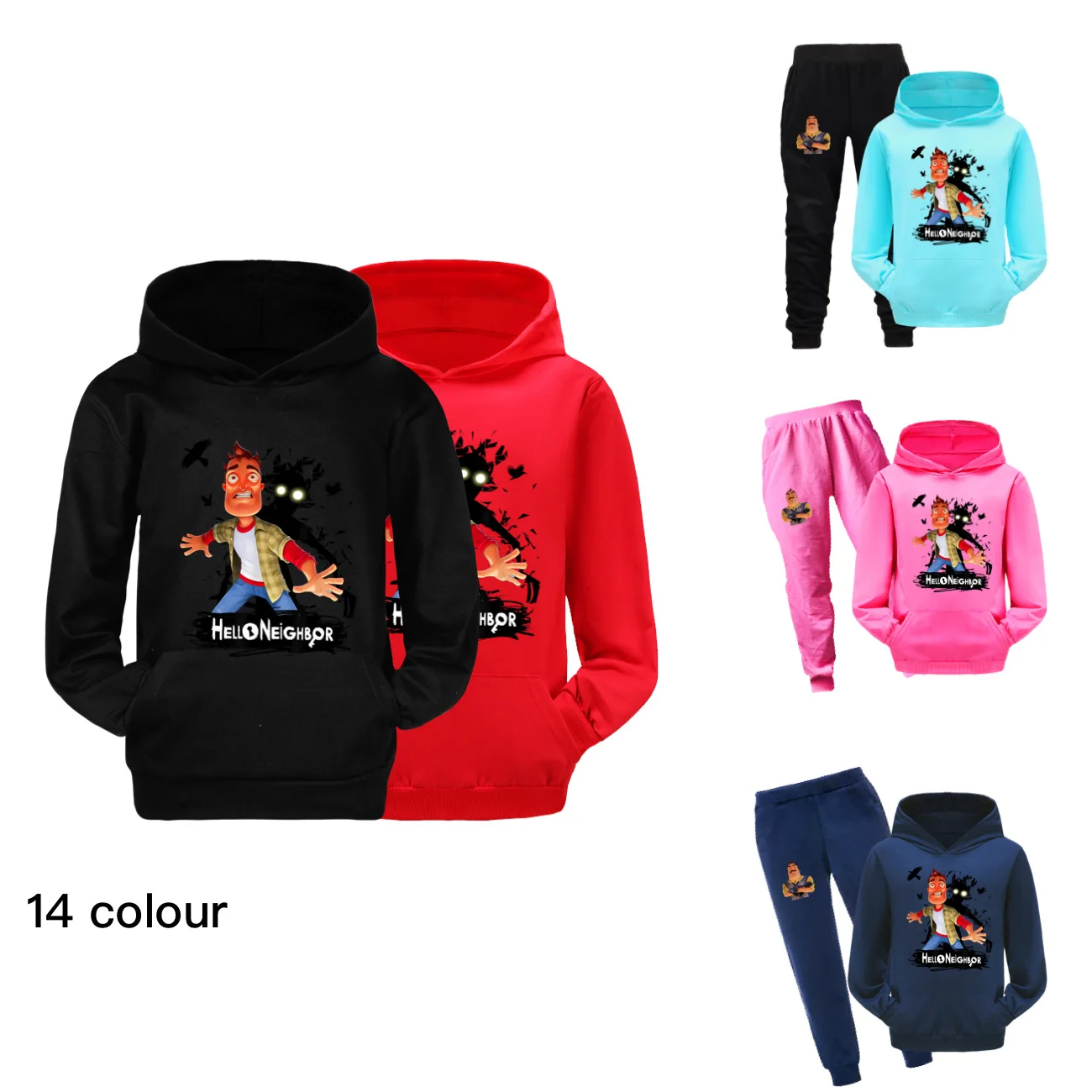 

Kids Hoodie Bonjour voisin Children Sweatshirt Clothes Boys Long Sleeve Pullover Toddler Girls Hooded Coat Kids Outerwear4263
