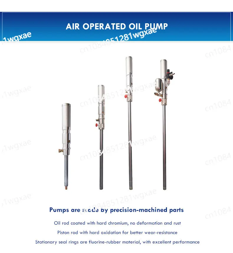 200L Gas-liquid Conveying 940MM Pneumatic Drum Pump and 3300 Oil Gun