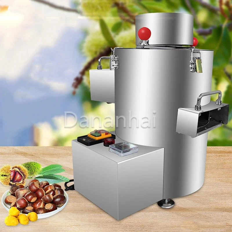 High Speed Chestnut Shell Remover Commercial Electric Rustproof Chestnut Peeler Hulling Machine for Nut Shop