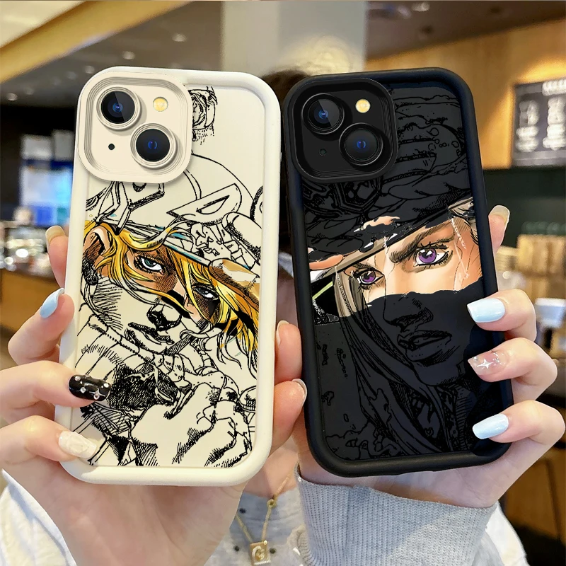 Gyro Zeppeli Jojo Steel Ball Run Phone Case For iPhone 16 Pro Max Case 15 14 13 12 11 Pro XR X XS Max 8 7 Dustproof Bumper Cover