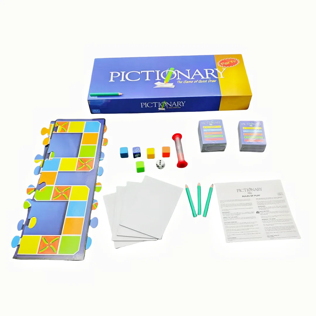 English Version of the Card Game, Pictionary (Party Version), a Game Specifically Designed for Parties, a Board Game, Suitable as a Gift (Colors May Vary Slightly)