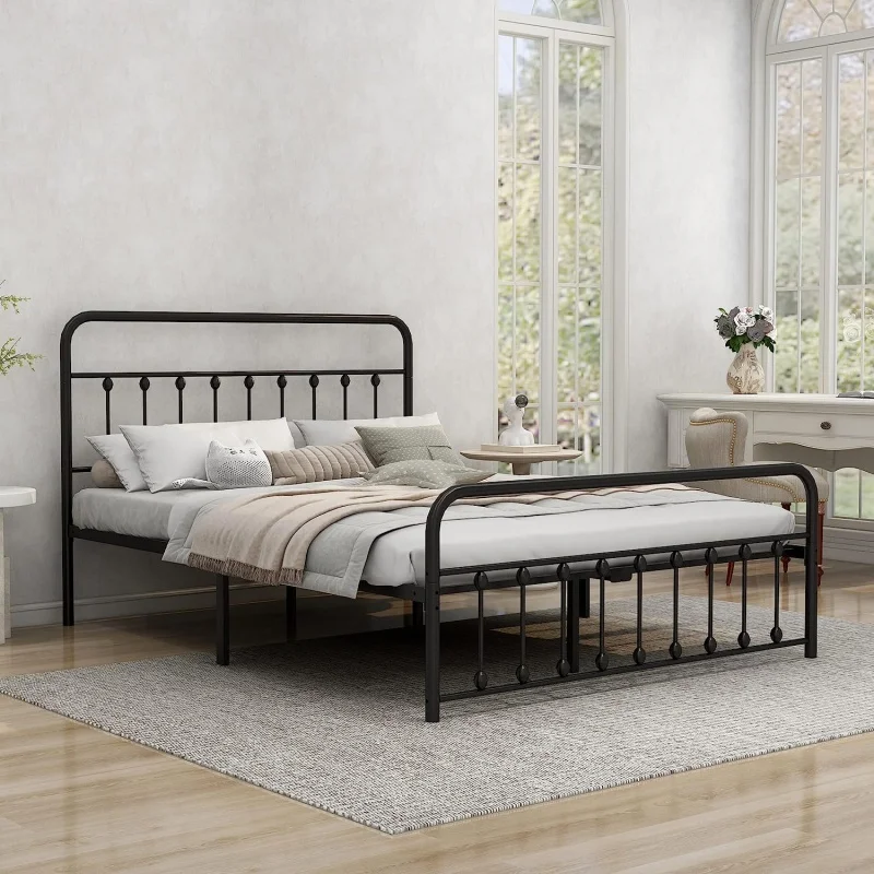 

！@Customized Iron Adjustable Bed Frame for Hotel Use Modern Style Twin to King Sizes Durable Bedroom Furniture