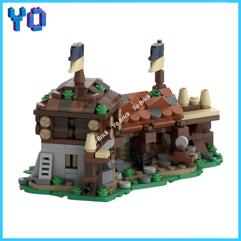 DIY Medieval Kingdom Upgrade Bricks Castle Expansion Extra Rampart & Outpost Small Particle Blocks