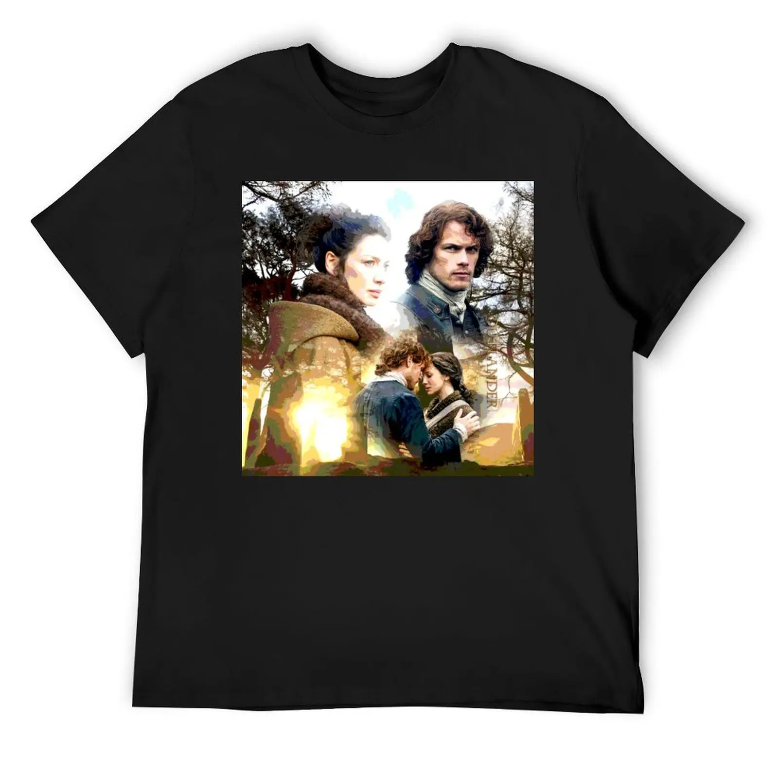 

Jamie and Claire Fraser/The Light of Love T-Shirt customs oversizeds mens graphic t-shirts