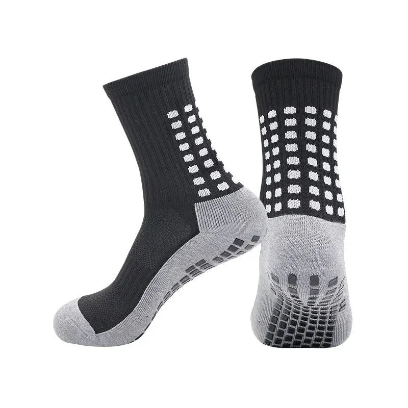 A Pair Of Soccer Socks And Soccer Board Leg Protectors Sports Knee Pads Anti-Friction Training Anti-Slip Bottom Dot Glue