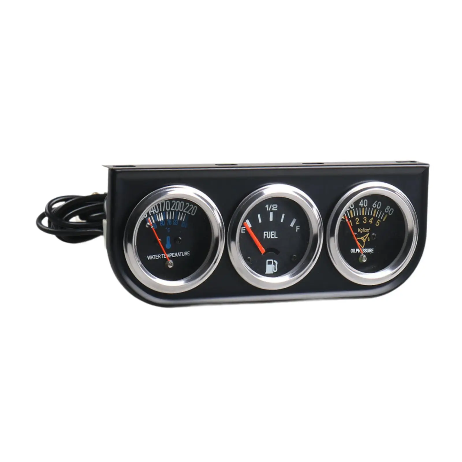 

Generic 3 in 1 Car Gauge Set Supplies Replacement Trucks Water Temp Meter