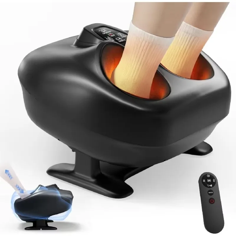 2026 4 in 1 Swaying Foot Massager With Heat, 5 Levels Compression & 3 Modes Deep Kneading Shiatsu Feet Massage