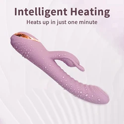 Female Rabbit Vibrator Realistic G Spot Stimulator Penis Anal Dildo Silicone Slap Vibrator Female Vagina Adult Sex Toys