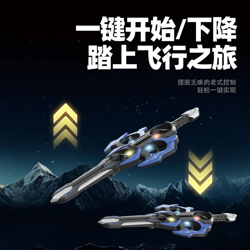 FANDAO Anti-collision Drop-resistant Gesture Control Flying Sword Induction Stunts and Tumbling Remote Control Airplane Boy Toy