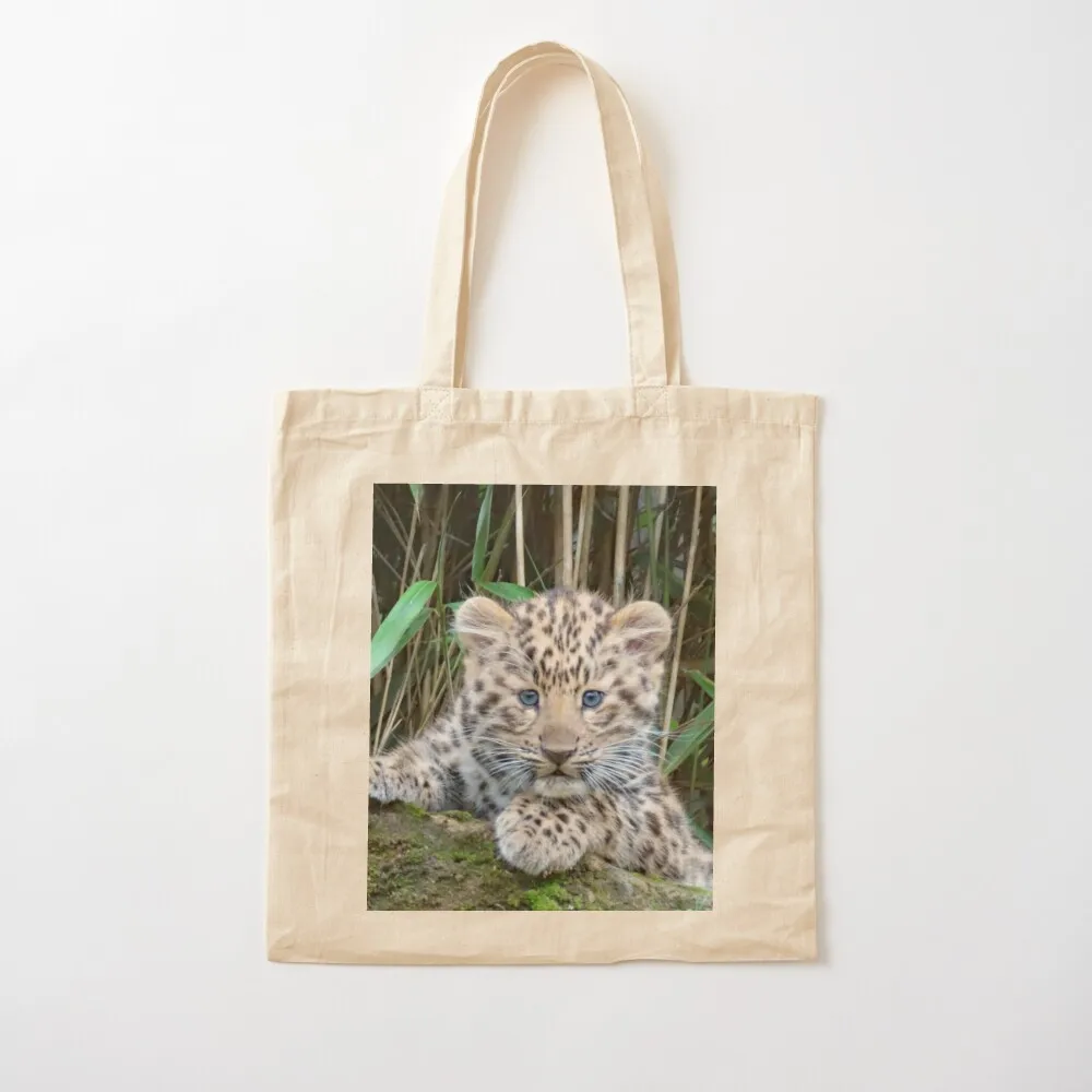 

A Stunning/Gorgeous Amur Leopard Cub Tote Bag great bag shopping trolley bag Canvas Tote