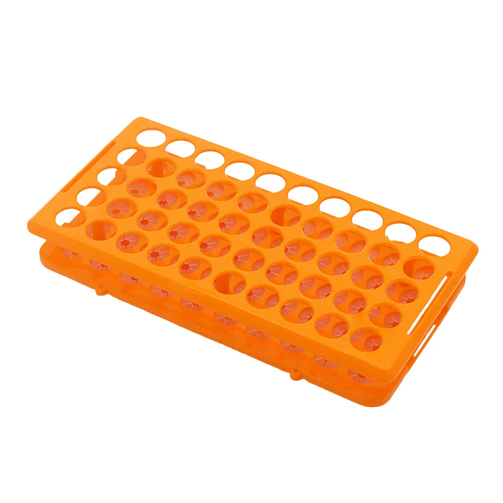 Hanging Organizer Test Tube Rack Coat Hanger Stand Plastic Detachable Orange Pp Material Small Bottles