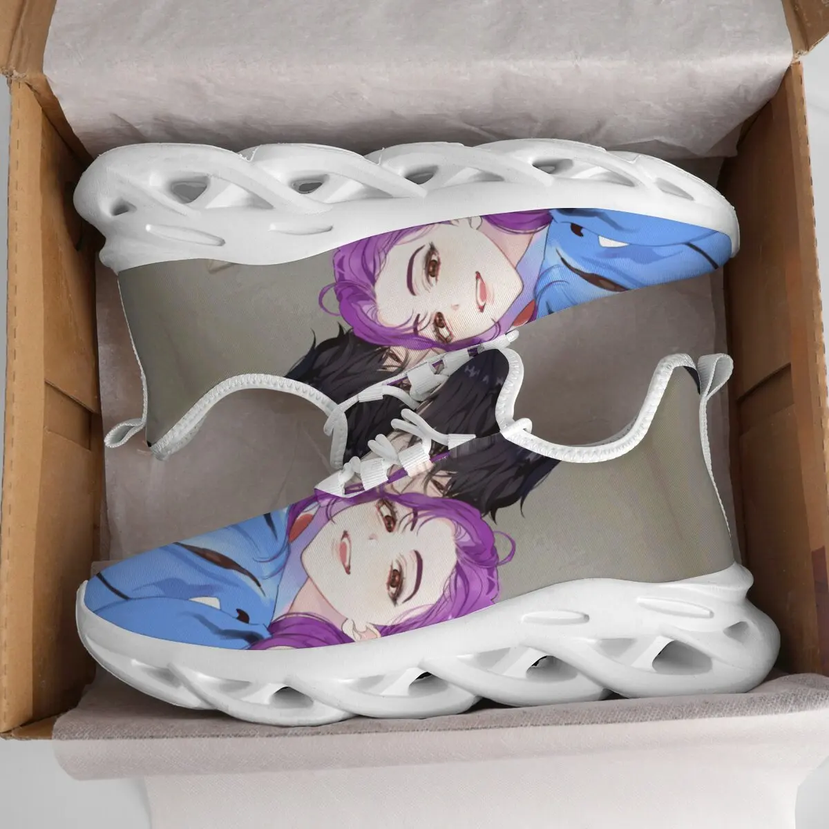 

Fashion Sports Shoes for Anime Characters Pattern Casual Sneakers Running Shoes for Boys Lightweight Outdoor Walking Sneakers