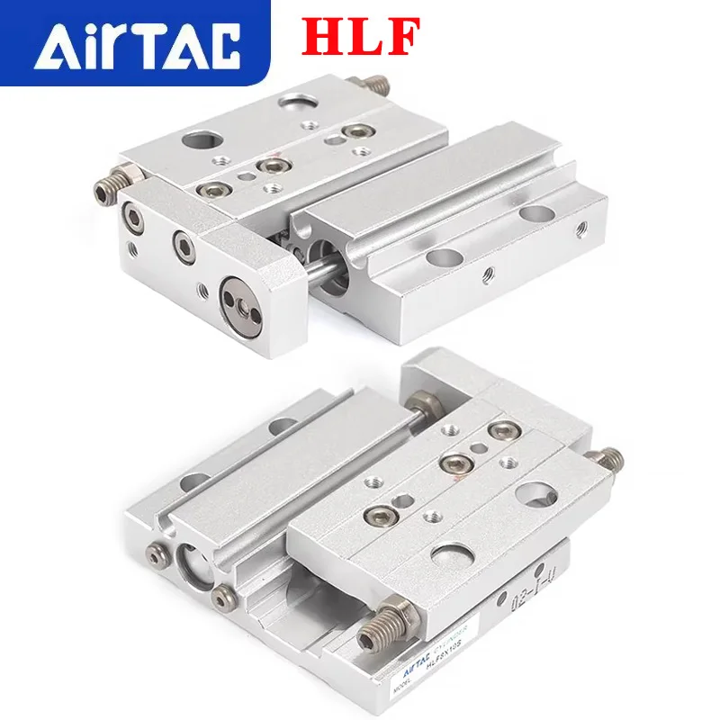 AirTAC HLF Tntegrated Type Ultra-thin Slide Table Two Position Fixed Pneumatic Cylinder HLF8/12/16/20-10X20X30X40X50X75X100-S