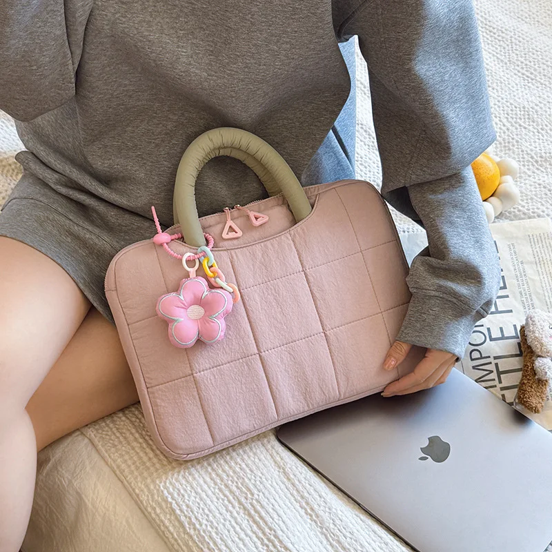 

Инди, оригинальный дизайн, сумка для ноутбука для женщин, 14-дюймовое отделение для ноутбука, кошелек большой емкости, универсальная сумка для ручной переноски