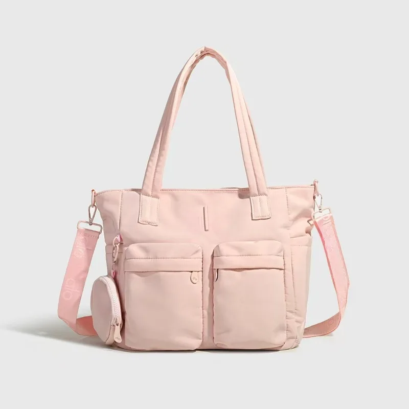 

Single shoulder multi pocket commuting casual tote bag, casual crossbody bag, yoga sports bag