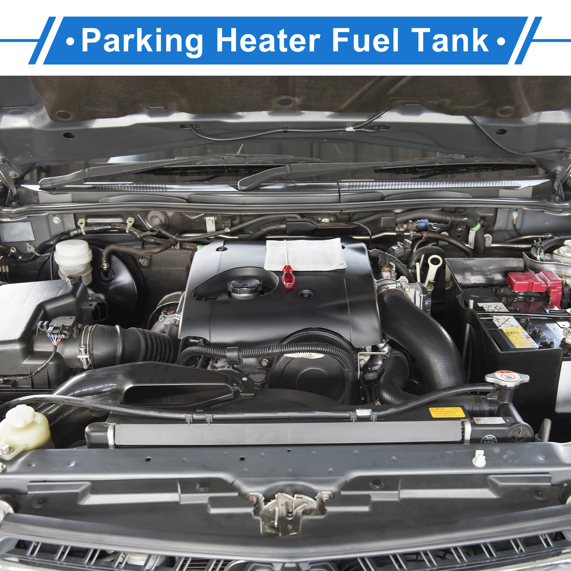 UXCELL Воздушный парковочный обогреватель Газовый бак Топливный бак Нержавеющая сталь 1 шт. 7 л