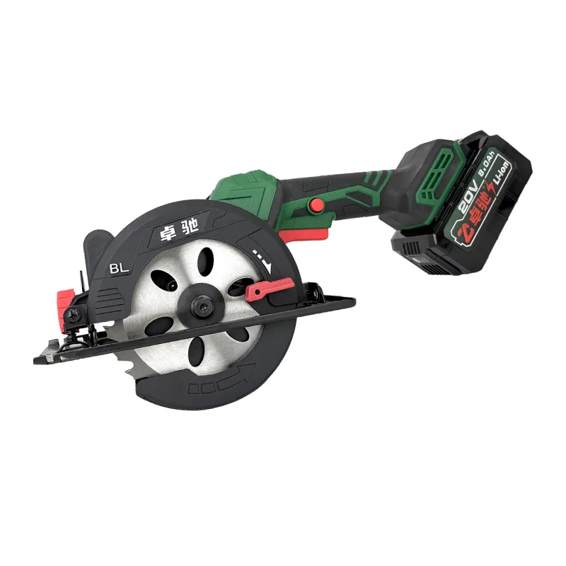 

Chainsaw Lithium Battery Brushless Electric Circular Saw Variable Frequency High Power Hand Push Saw Woodworking Single Handheld