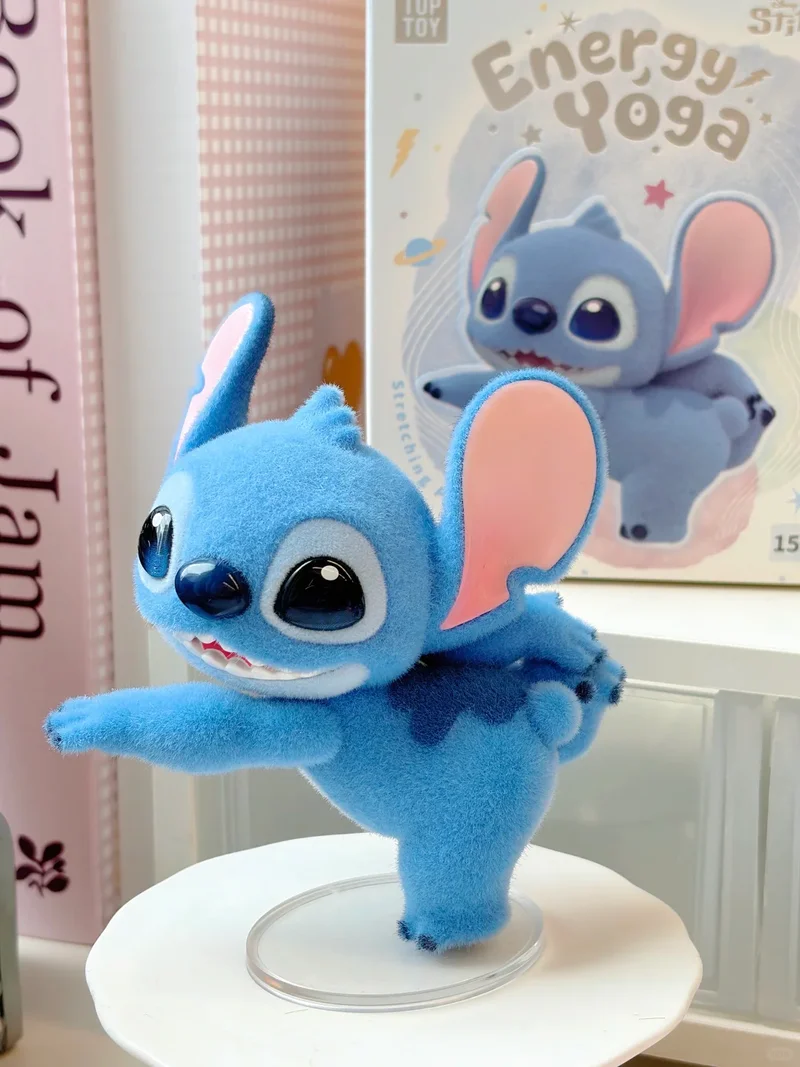 กล่องสุ่มฟิกเกอร์อนิเมะน่ารัก ซีรีส์ New Stitch Vitality Yoga ของตกแต่งโต๊ะสุดคิวท์ ของขวัญเซอร์ไพรส์สุดเพอร์เฟกต์สำหรับแฟนๆ