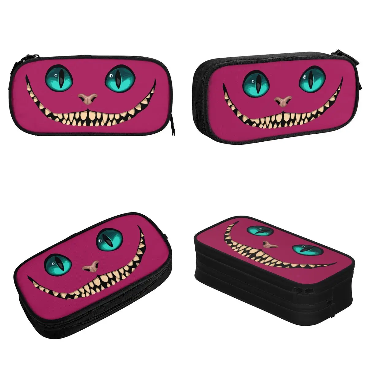 Cheshire Cat Pencil Case Pen Box Bag Student Large Storage Students School Gift Pencil Pouch