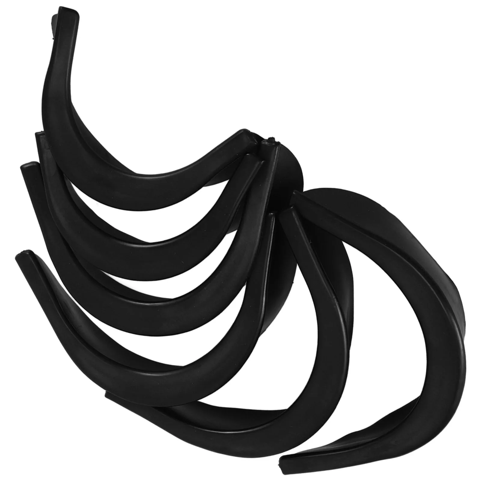 

6pcs Billiard Hole Liners Pool Table Pockets Durable Black Rubber Small Pocket Liners St Balls Game Accessories