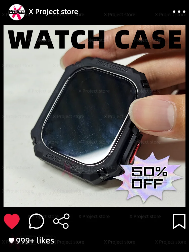 For HK9 ULTRA 2 Max Case Smartwatch Carbon Fiber Texture TPU HK8 PRO MAX Smart Watch Sport Fashion Outdoor Protective Cover