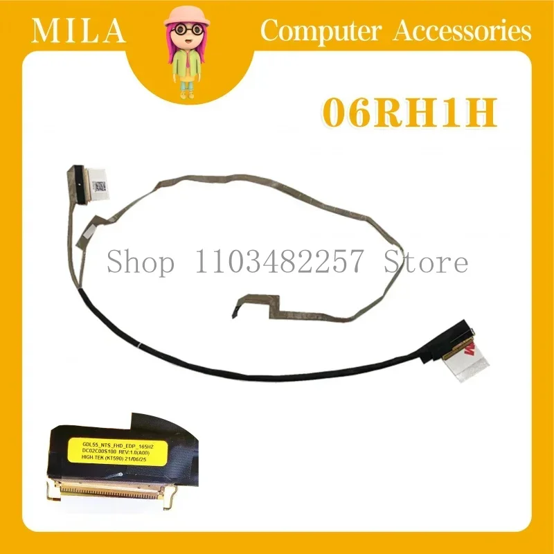 

WYORESY для DELL Inspiron G15 5510 5511 5515 FHD 40PIN 120 Гц новый видеокабель CABO LCD DC02C00S000 06RH1H