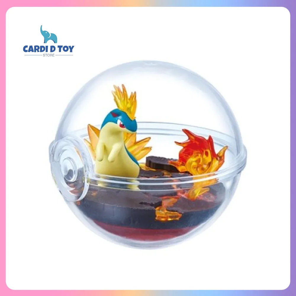 New Genuine Re-Ment Terrarium Collection 13 Blind Box Glass Container Pikachu Latias Oshawott Collectible Ornament Toy Gift