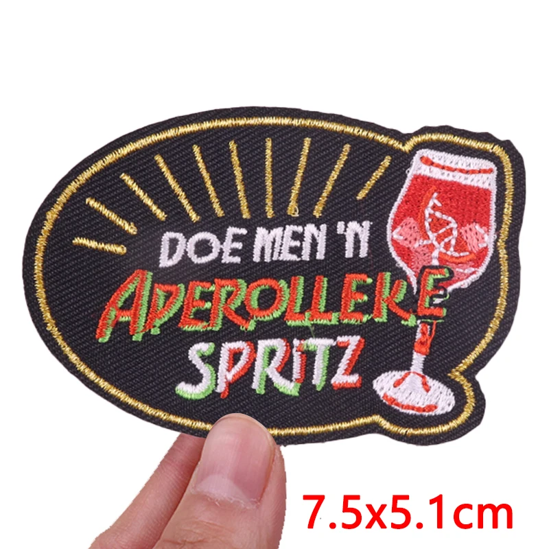 NIEUWE Hots Nederland Oeteldonk embleem geborduurde patches opstrijkbare patches voor kleding vieringen DIY Nederland carnaval patch
