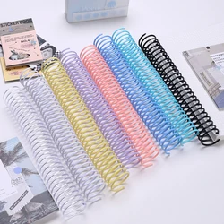 10pcs A4 A5 B5 Detachable Buckle Loose-leaf Binding Strip 30-hole Round Hole Coil Ring DIY Plastic Binder